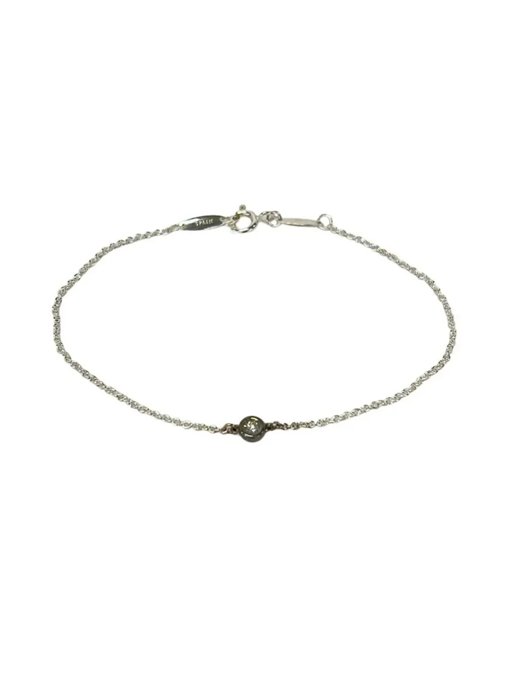 Tiffany & Co Bracelet by the Yard Diamond Silver